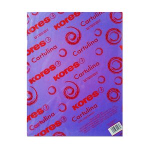 Cartulina Violeta Carta 220 Gr Resma 50 Hojas Kores