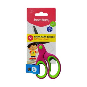 Tijera Escolar para Zurdos Bambary