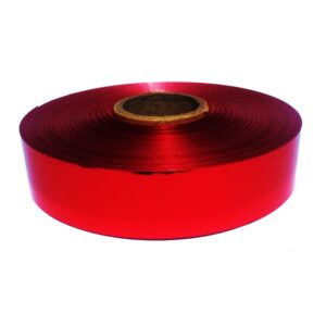 Cinta de Regalo Metalizada Roja 15 mm x 12.5 mts Bambary