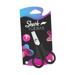 Tijera Oficina Mango Plástico 7" Shark