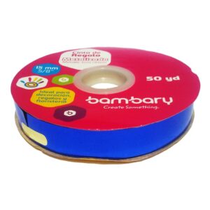 Cinta de Regalo Metalizada Azul Rey 15 mm x 45 mts Bambary