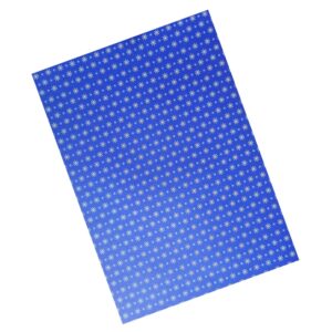 Cartulina Estampada Navidad Escarcha Azul