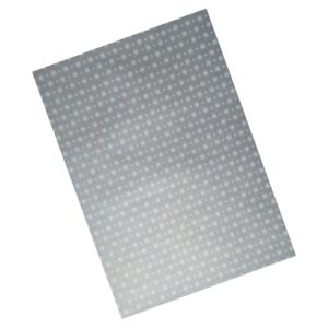 Cartulina Estampada Navidad Escarcha Plata