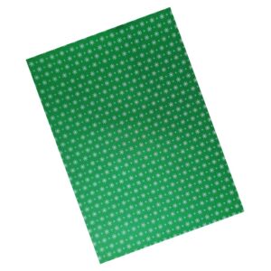 Cartulina Estampada Navidad Escarcha Verde