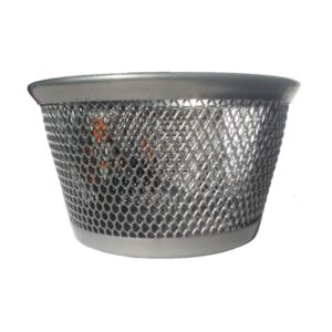 Porta Clips de Malla Metálica Plata