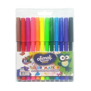 Marcador Escolar Punta Fina Ofimak