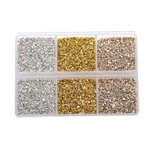 Piedras de Vidrio Colores Metálicos 30 gr