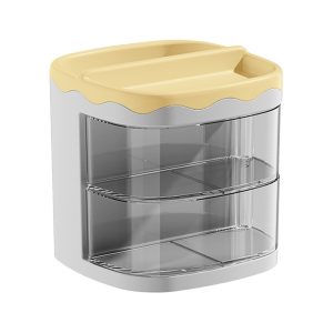 Organizador de Escritorio Porta Lápices Amarillo