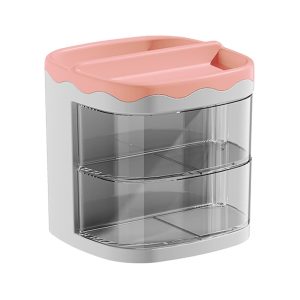 Organizador de Escritorio Porta Lápices Rosa