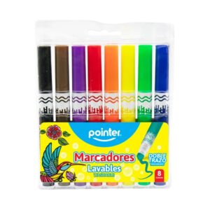 Marcador Escolar Jumbo 8 Colores Pointer