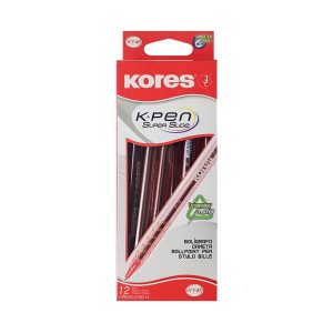 Bolígrafo Punta Media K1-M Rojo Marca Kores