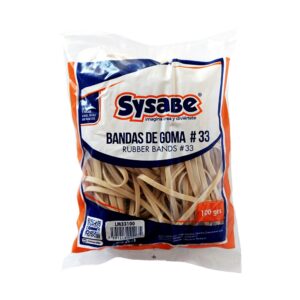 Ligas Bandas de Goma Nro 33 Bolsa 100 gr
