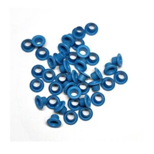 Ojete Redondo 5mm Azul Paquete x 100 Uds