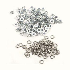 Ojete Redondo 5mm Blanco Paquete x 100 Uds