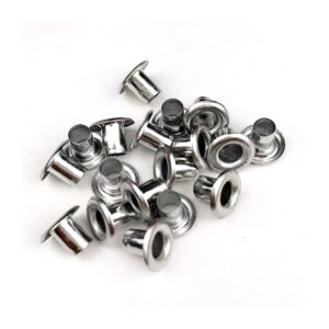 Ojete Redondo 5mm Plata Paquete x 100 Uds