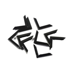 Esquinero Metálico Negro para Encuadernación