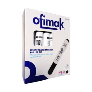 Marcador de Pizarra Negro Ofimak