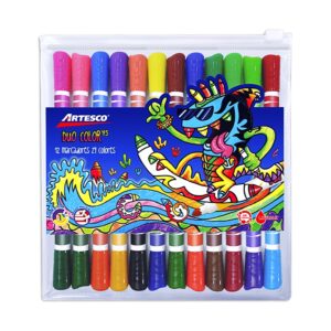 Marcadores Duo Color 45 24 Colores Artesco