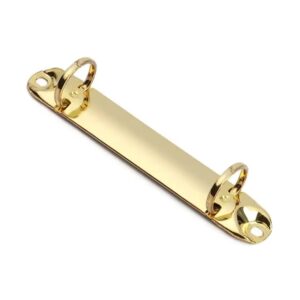 Clipboard Gancho de 2 Anillos A7 para Encuadernación de Agendas Dorado