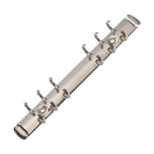 Clipboard Gancho de 6 Anillos A6 para Encuadernación de Agendas Plata