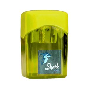 Sacapuntas de Metal Doble con Depósito Plástico Shark